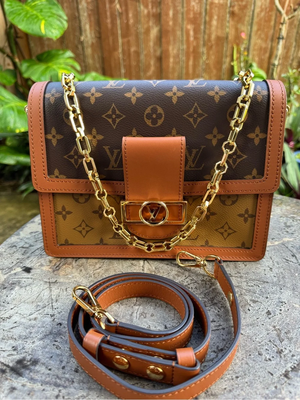 Louis Vuitton Dauphin MM Monogram Reverse Shoulder and Crossbody Bag🤍